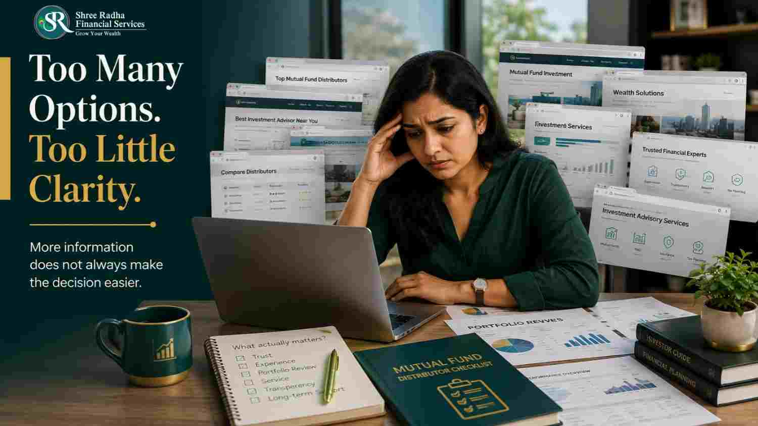 best mutual fund distributor Surat checklist infographic