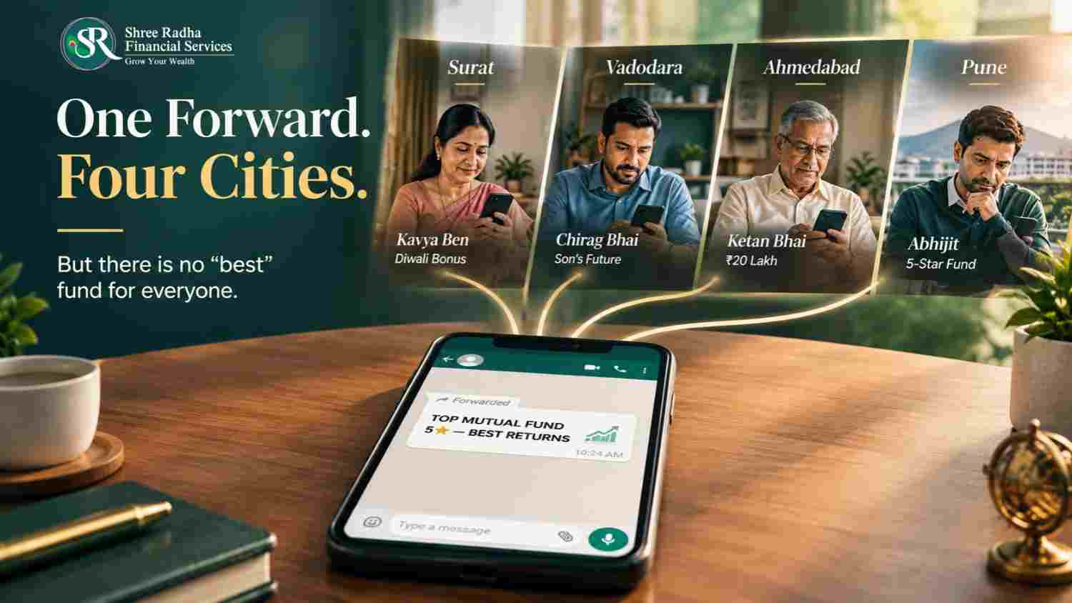 how to choose the best mutual fund in India — one WhatsApp forward reaching four cities