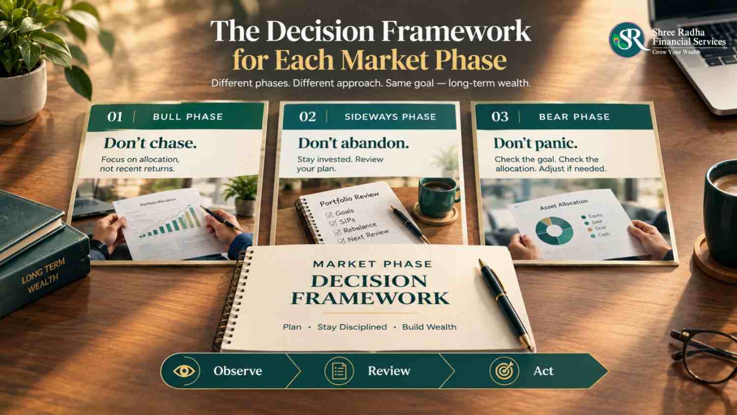 how to invest when market is down or sideways — decision framework for each phase